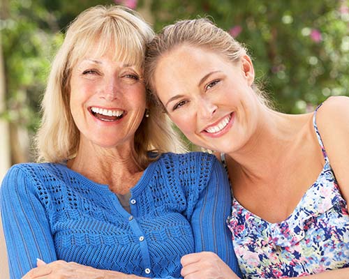 Mature Woman and Daughter Skin Care | Northeast Medical Aesthetics