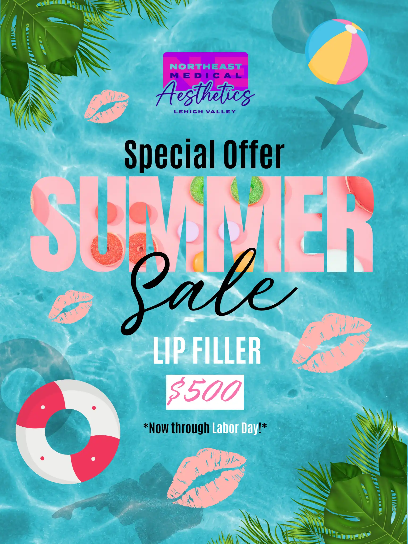 Special Offer Summer Sale - Lip Filler $500 Through Labor Day | Northeast Medical Aesthetics